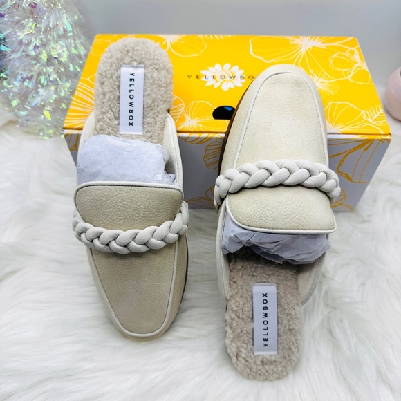 YELLOW BOX Bliss Lined Mules size 8M - Picture 6 of 9